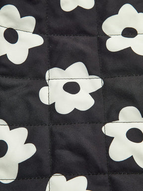 Manteau floral d'hiver vue portée pluie