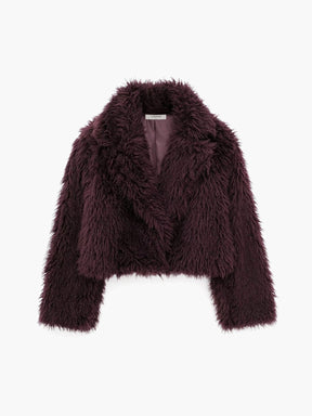 Manteau fausse fourrure look tendance cosmos