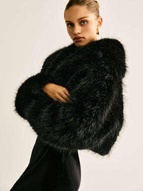 Manteau court vue trois-quarts style
