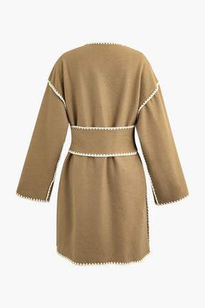 Manteau décontracté avec détails brodés nuage
