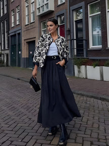 Manteau motif léopard tendance
