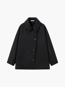 Manteau minimaliste coupe large zen