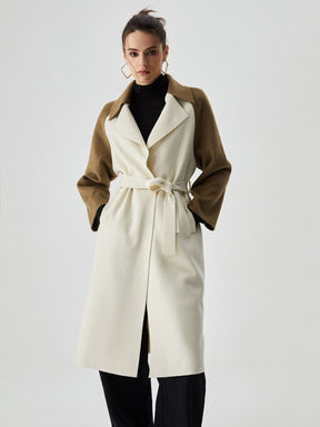 Détail des finitions du manteau élégance