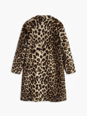 Manteau léopard oversize vue de dos douceur