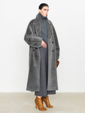 Manteau minky gris confort douceur