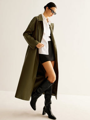 Détail poche manteau long lune