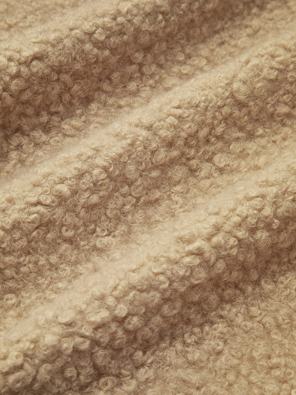 Manteau long teddy coupe élégante harmonie