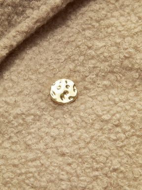 Manteau long teddy détails sérénité