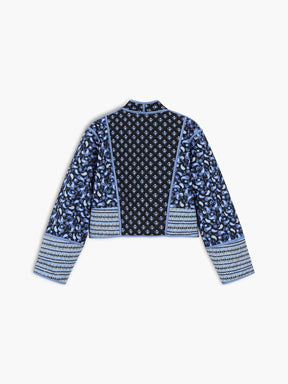 Manteau matelassé patchwork vue latérale confort