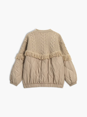 Manteau torsadé beige vue de dos harmonie