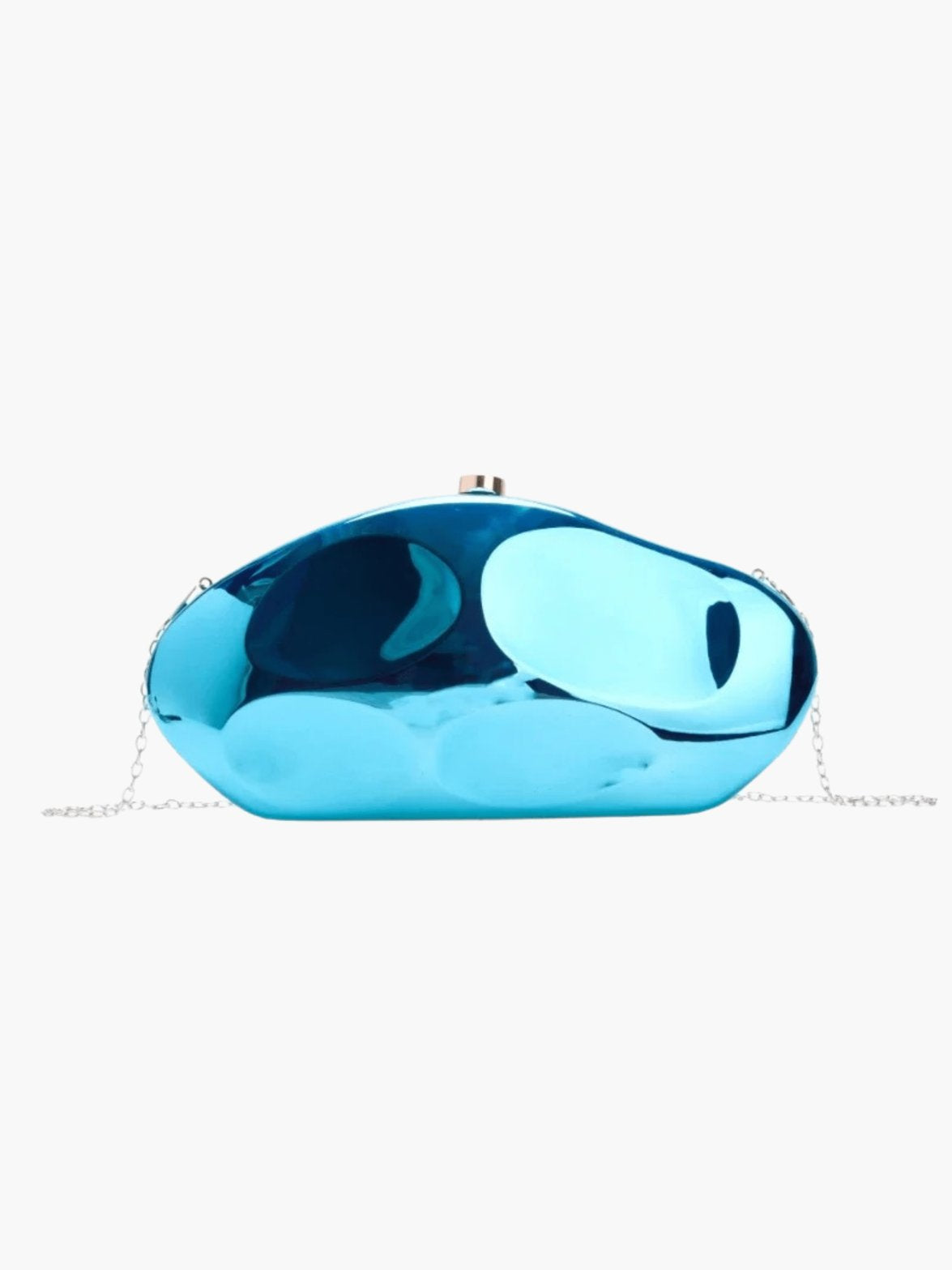 Sac minaudière doré vue arrière océan