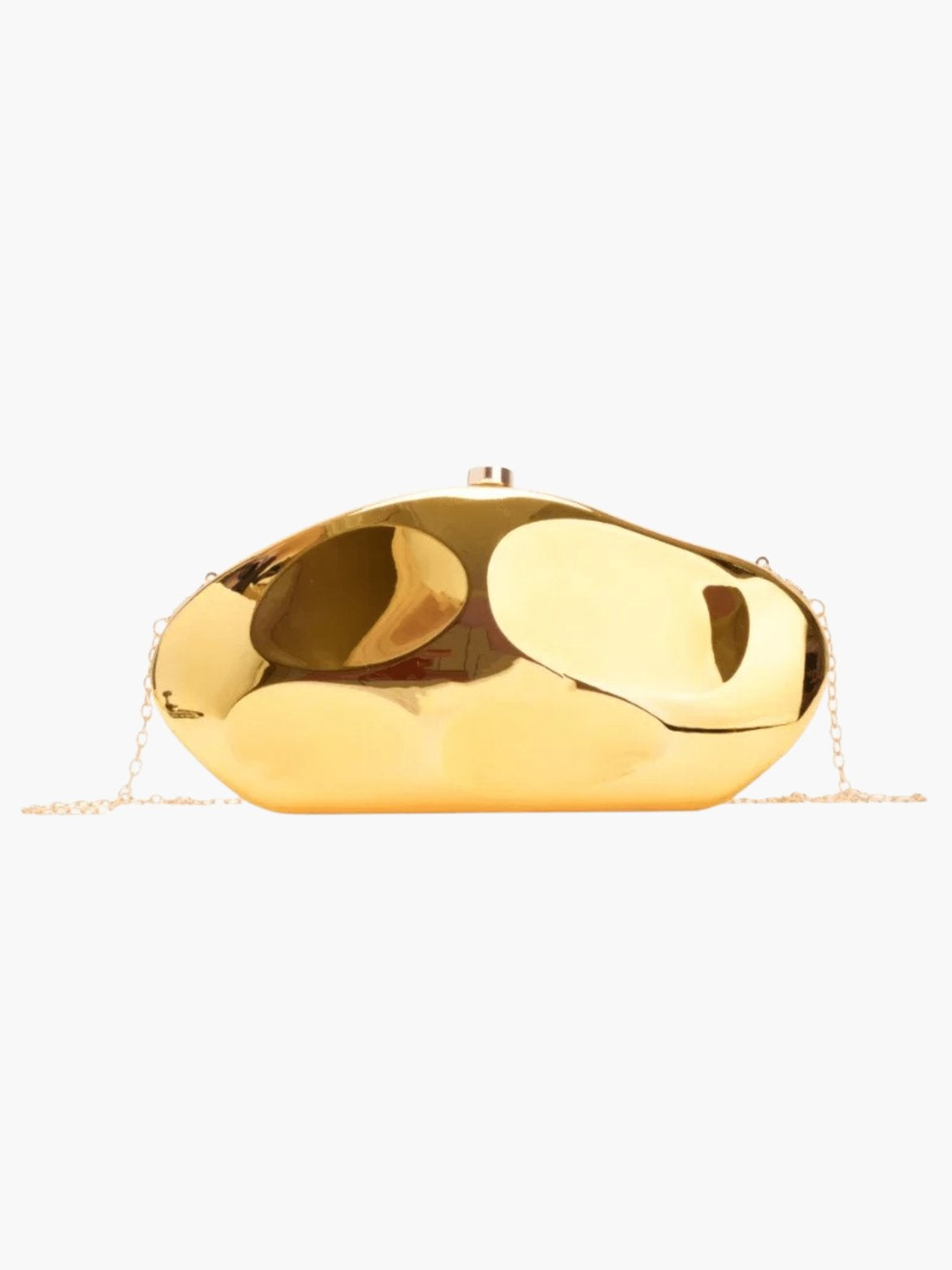 Minaudière dorée vue de face étoile