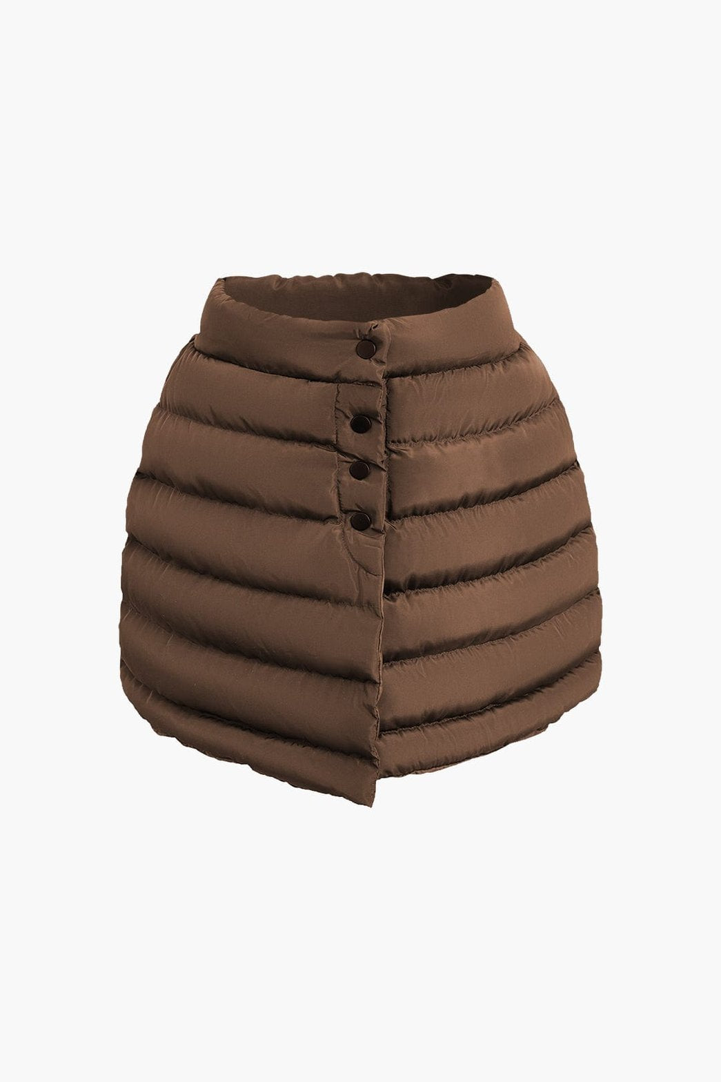 Mini jupe matelassée noire style casual liberté