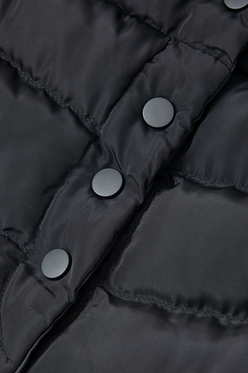 Mini jupe matelassée noire vue arrière sophistication