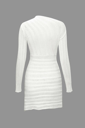 Robe courte asymétrique jersey harmonie
