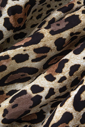 Robe de soirée courte léopard sparkle