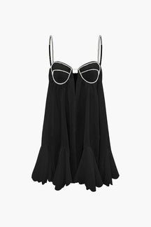 Mini robe blanche vue d'ensemble pureté
