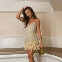Mini robe élégante cristal