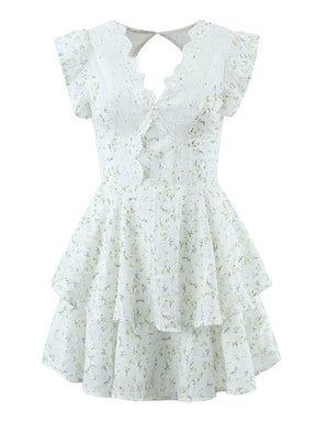 Mini robe élégante détails dentelle étoile
