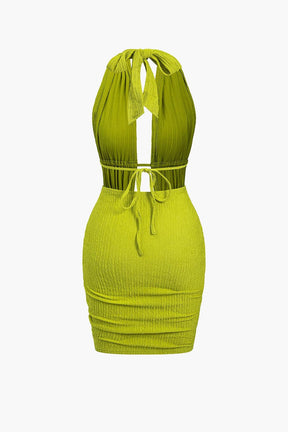 Robe décolletée vue de face océan