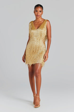 Mini robe de soirée glamour soleil