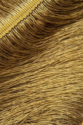 Robe franges argentée détail dos vague