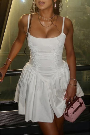 Robe courte moulante opale