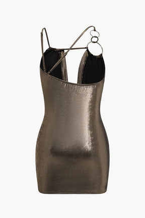 Robe courte pailletée dos nu soleil