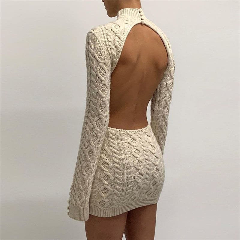 Mini robe maille émeraude