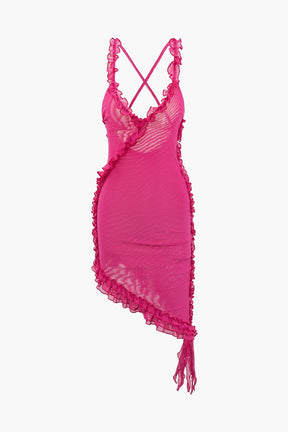 Robe moulante transparente vue de dos élégante