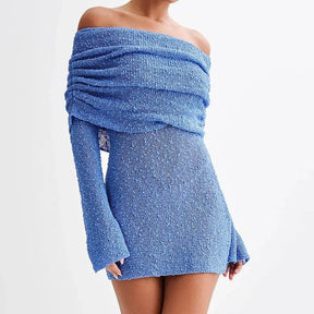 Robe de soirée pailletée cristal