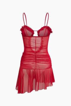 Mini robe rouge moulante - Léger