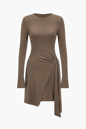 Robe mini volantée vue de face soleil