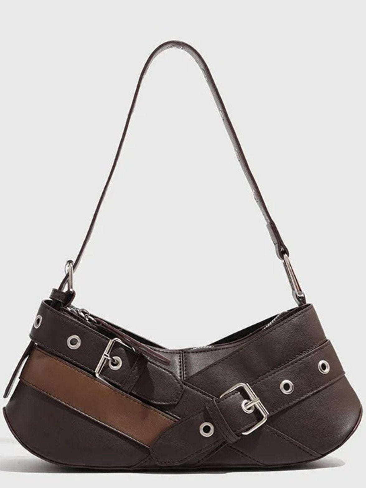 Sac bandoulière noir détail boucles sublime