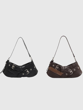 Sac bandoulière noir vue arrière gracieux