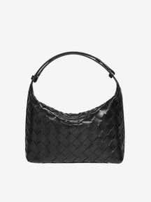 Mini sac Lunar bordeaux détail fermoir rose