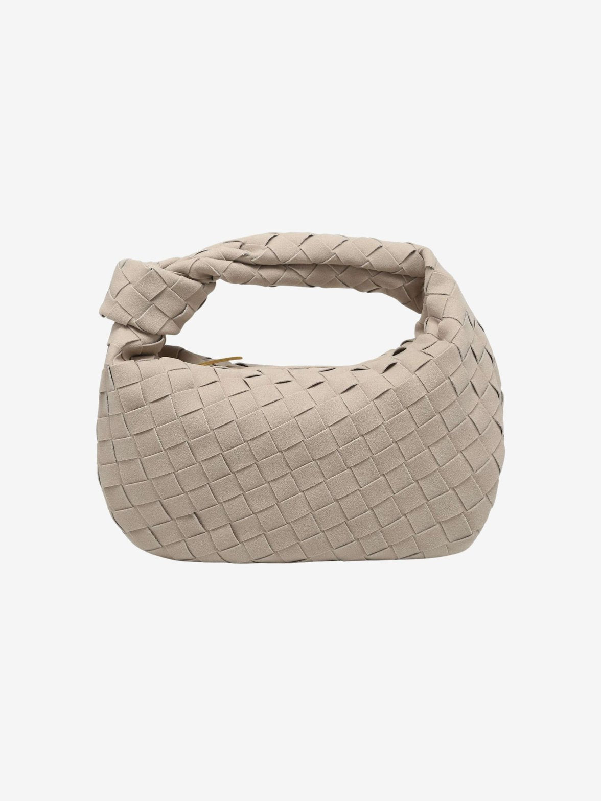 Vue portée du mini sac en ville quartz