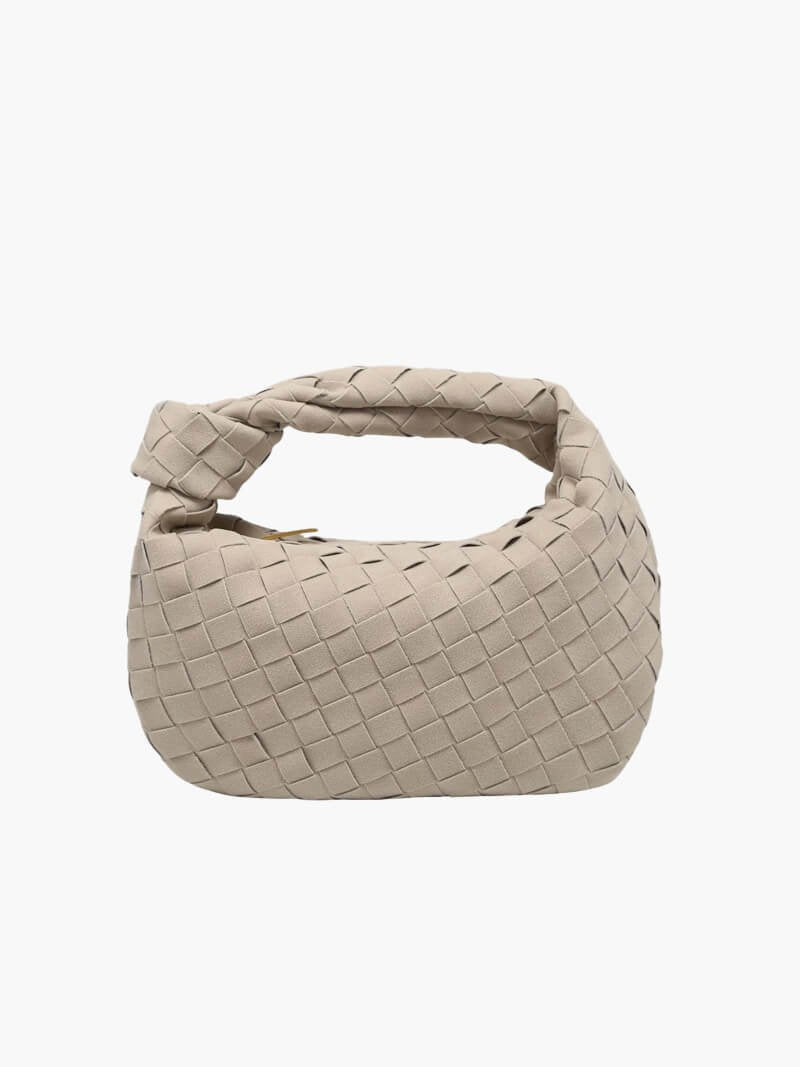 Mini sac tressé vue intérieure éclair
