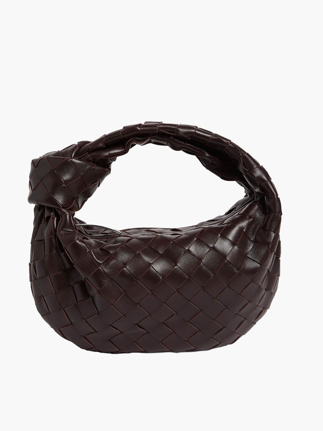Mini sac tressé élégant ambre