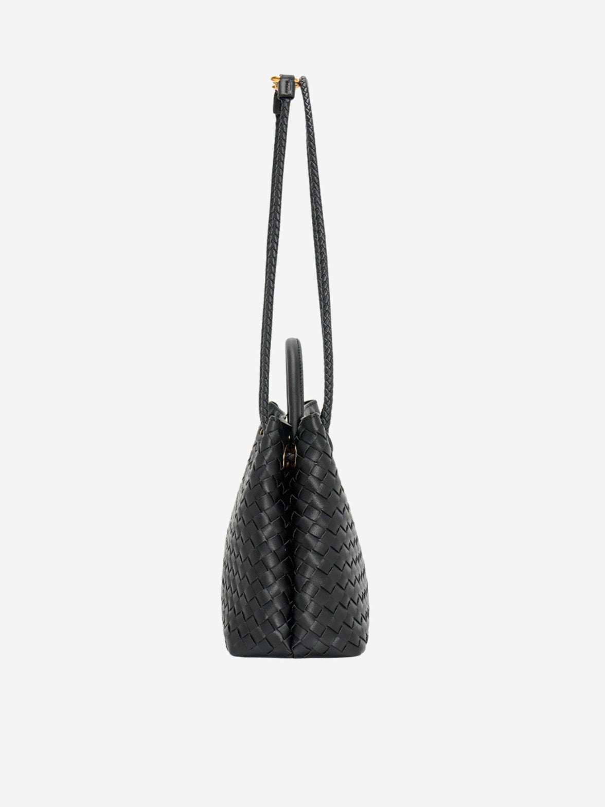 Mini sac tressé détail fermoir zen