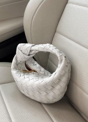 Sac tressé compact chic jade