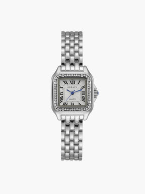 Montre luxe détail fermoir perle