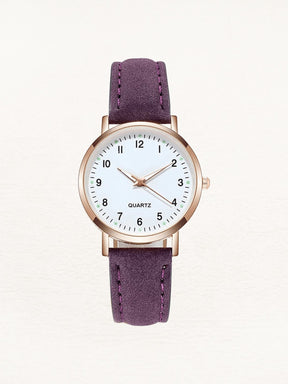 Montre élégante Valeria avec bracelet violet doux