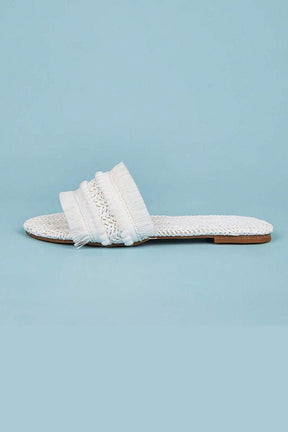 Mules Bohèmes à Franges Tressées