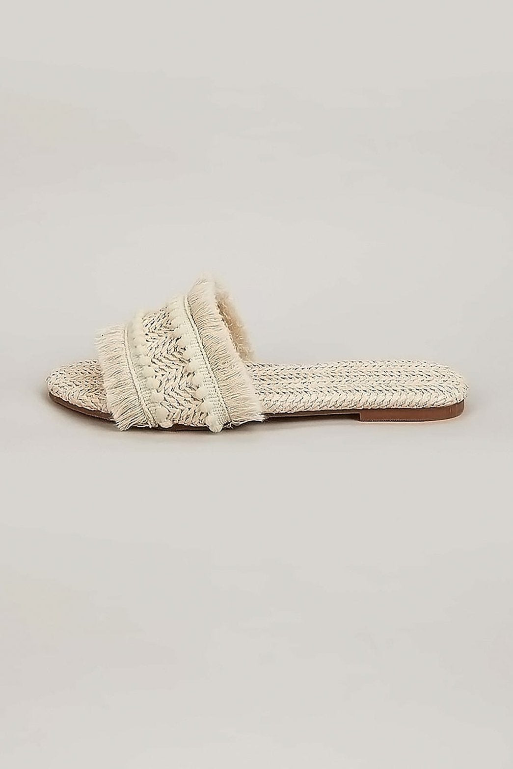 Mules d'été tressées douceur