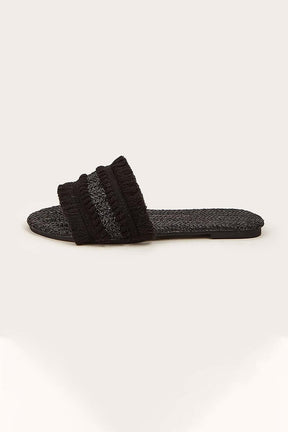Mules Bohèmes à Franges Tressées