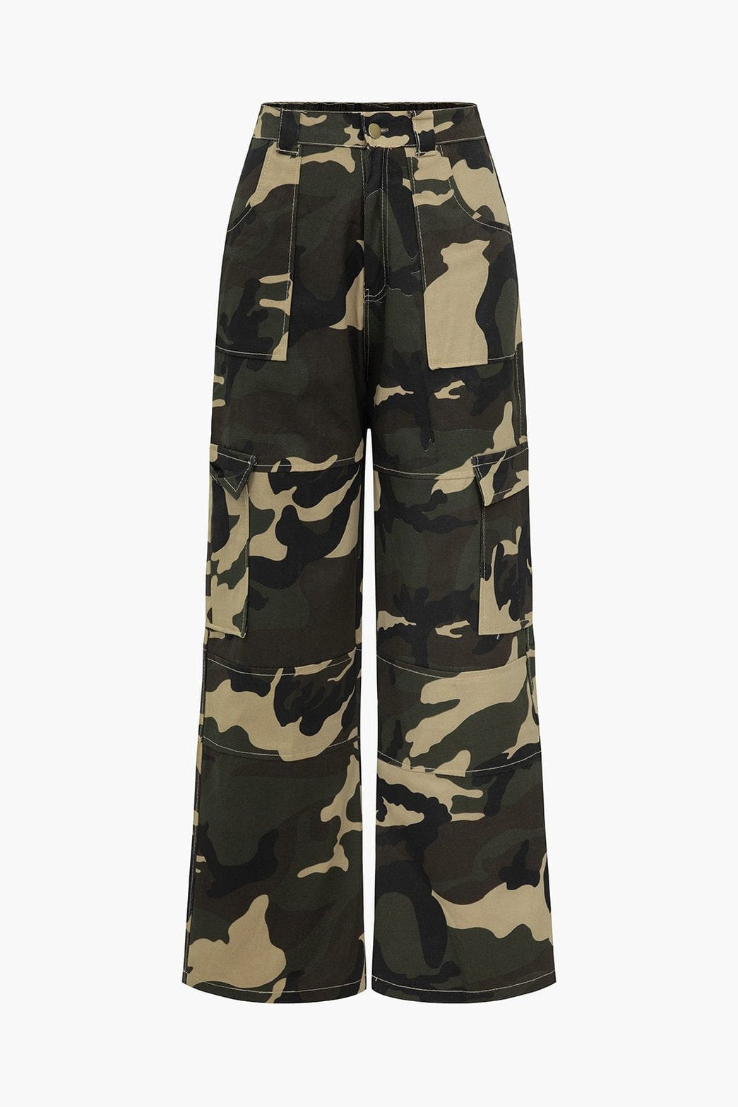 Pantalon cargo camouflage vert militaire soleil