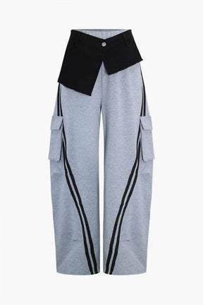 Pantalon cargo vue complète nuage