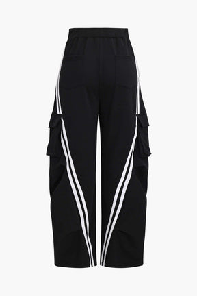 Pantalon cargo détail ceinture neige