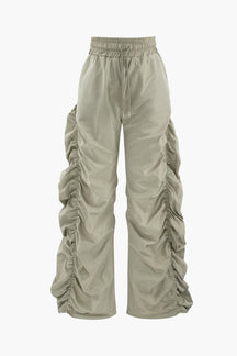 Pantalon cargo noir vue côté lune
